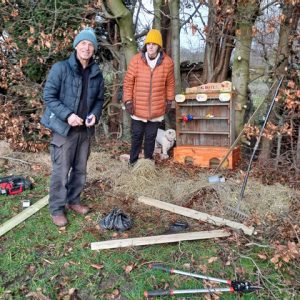 Park4All community park. Lyme Green Macclesfield. Creating a bug hotel