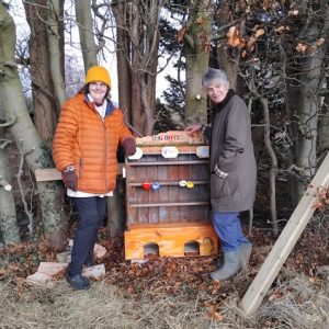 Park4All community park. Lyme Green Macclesfield. Creating a bug hotel