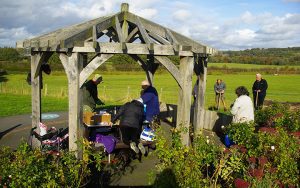 Lyme Green Community park fragrant daffodils and sensory area